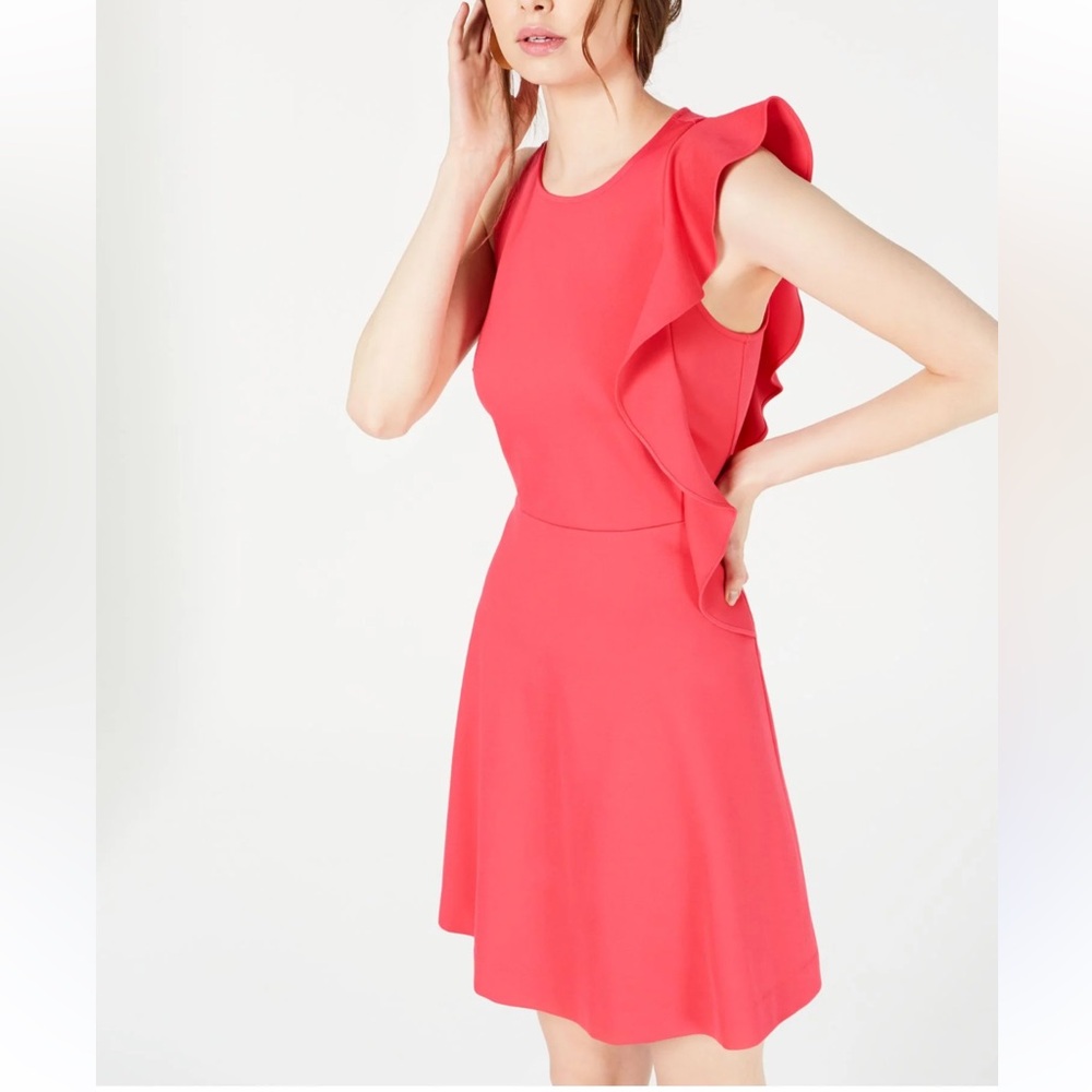 Bar 3 Elegant Coral Sleeveless Dress size large